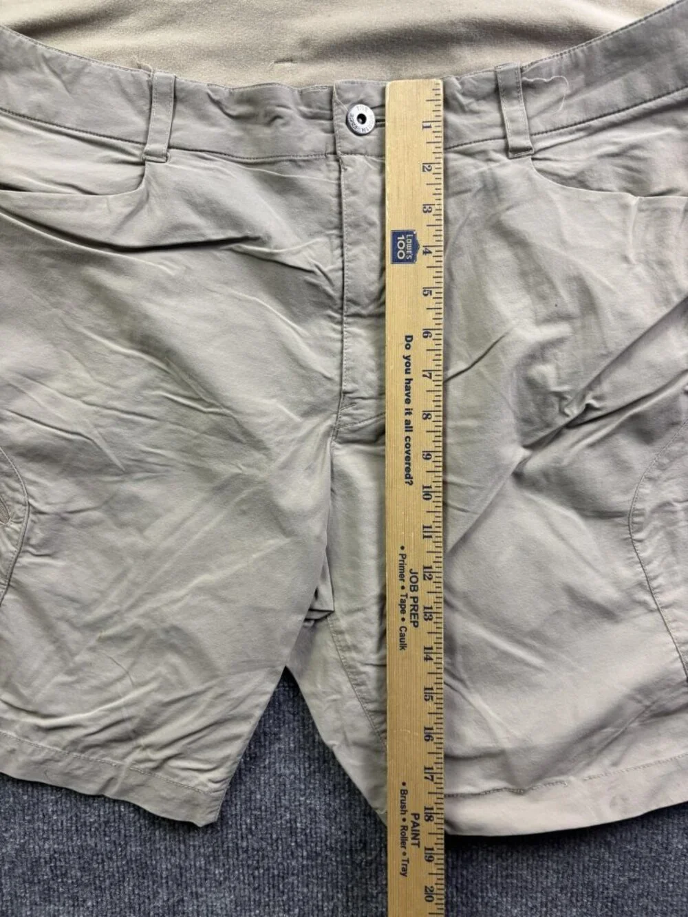 The North Face Shorts Mens 40 Beige Nylon Hiking‎ Stretch Quick Dry 9 Inseam
